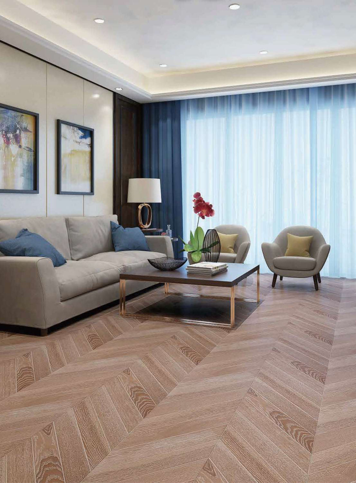 Chevron engineered floor_album_01